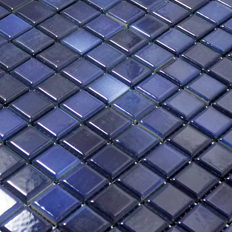 blue mixed mosaic tile 