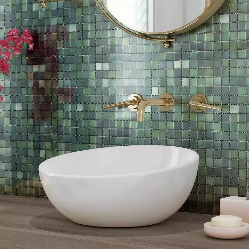 Green Bathroom Mosaic 