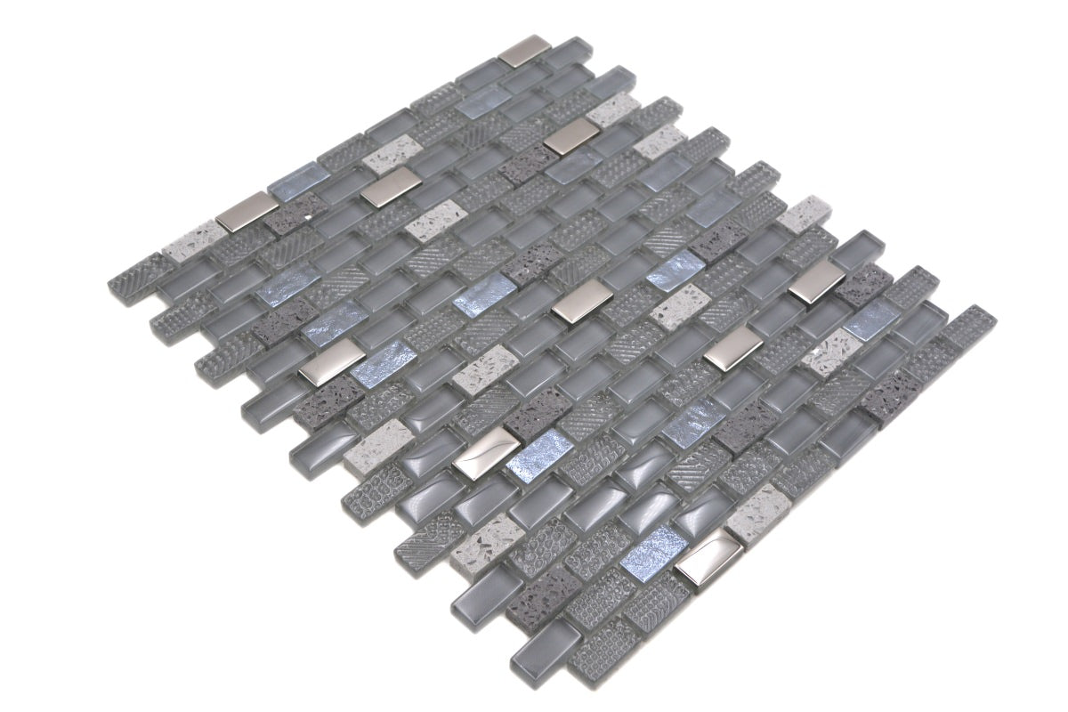 Mix Grey Mosaic Tiles