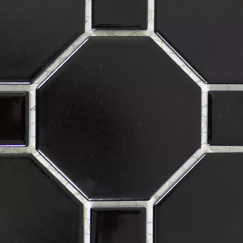 black octagon mosaic 