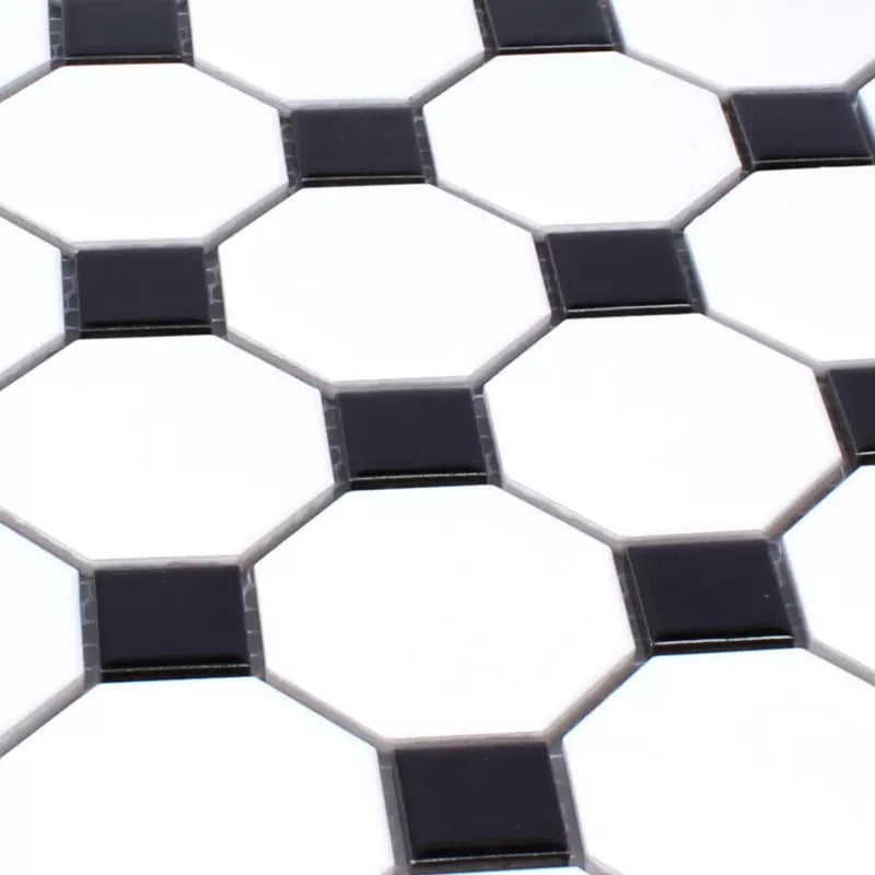 Matt and gloss mosaic sheet