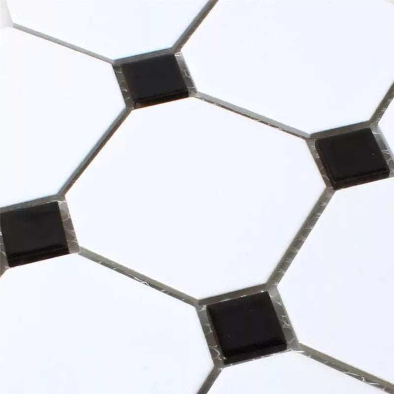 black and white mosaic 