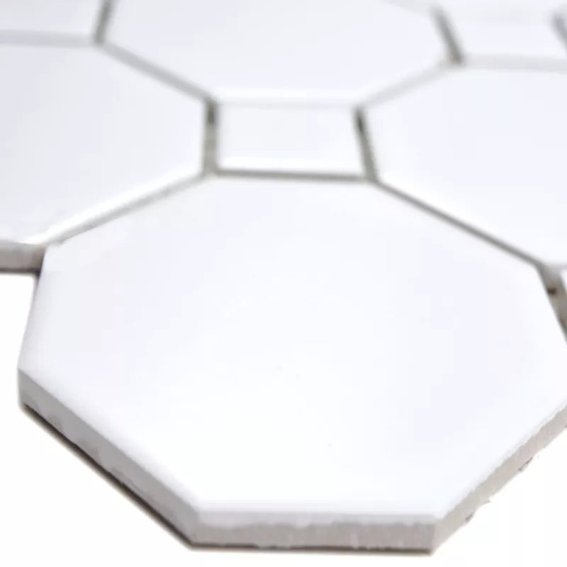 White mosaic tile 