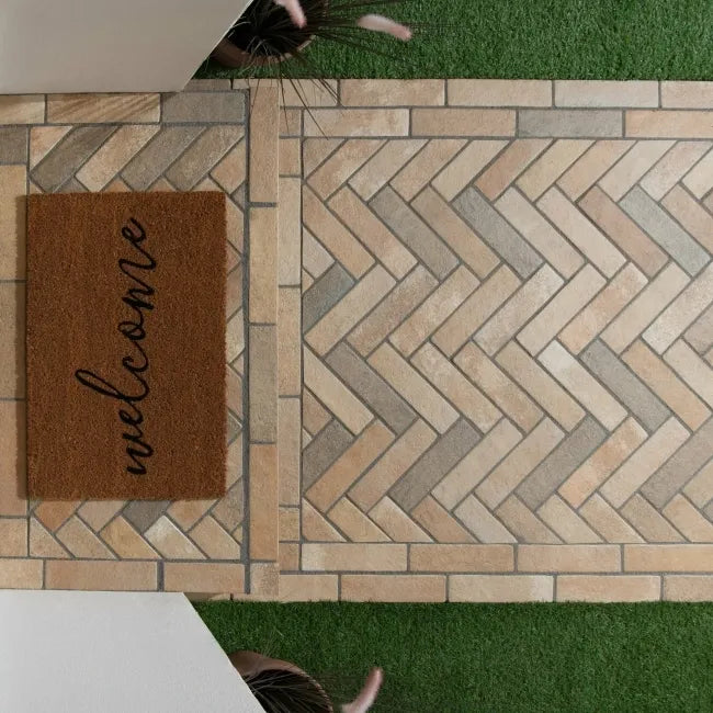 beige porcelain floor tiles 