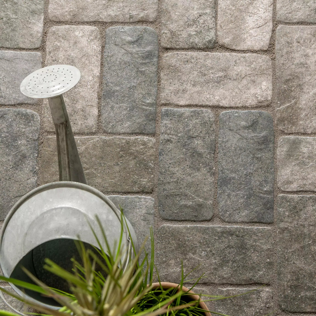 Grey Brick Effect Tile