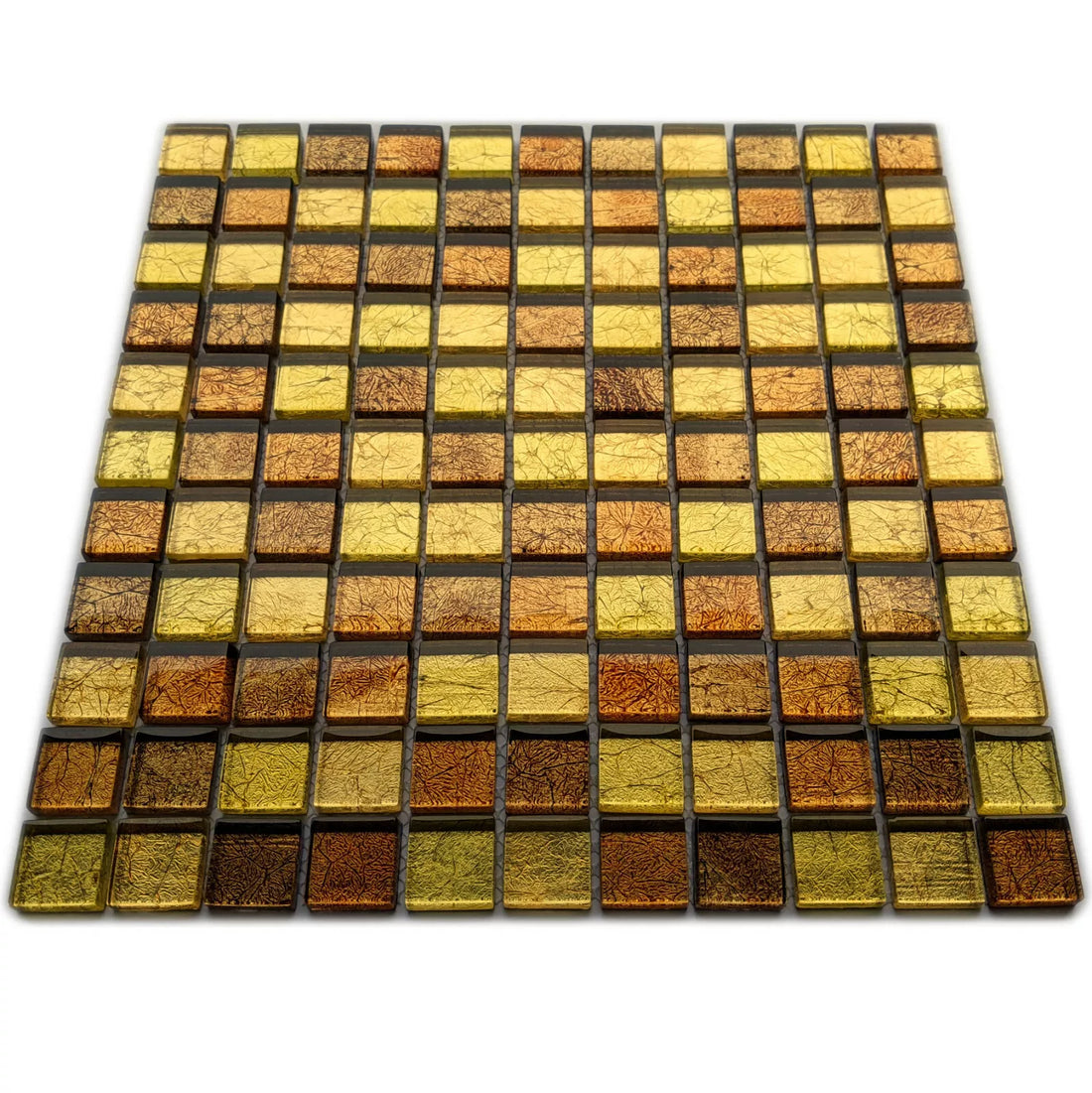 Copper Gold Foil Backed Square Brown 