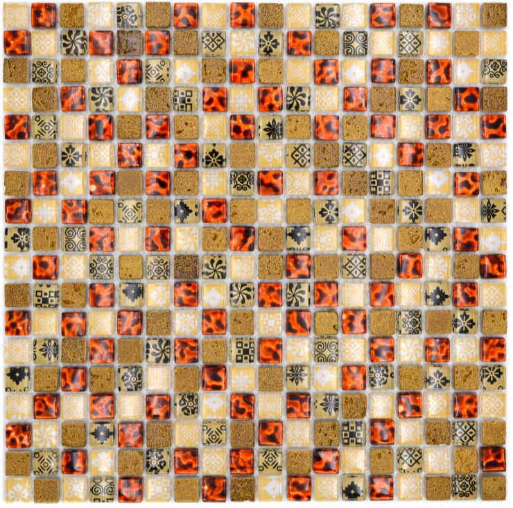 Cosmograph Daytona Leopard Glass Mosaic Tile