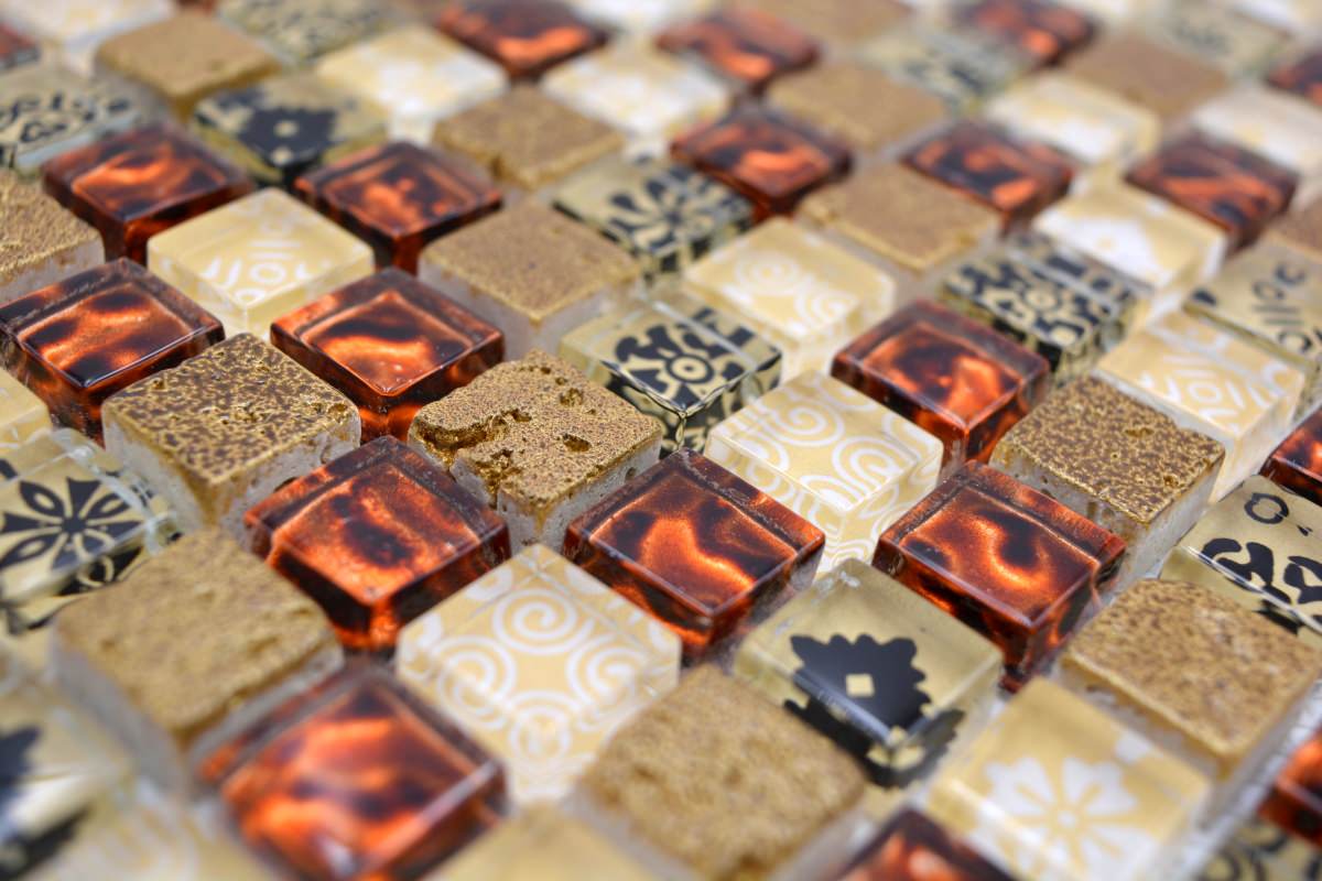 Cosmograph Daytona Leopard Glass Mosaic Tile