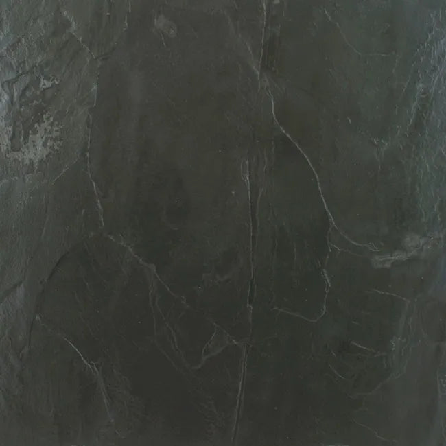 black natural slate tile