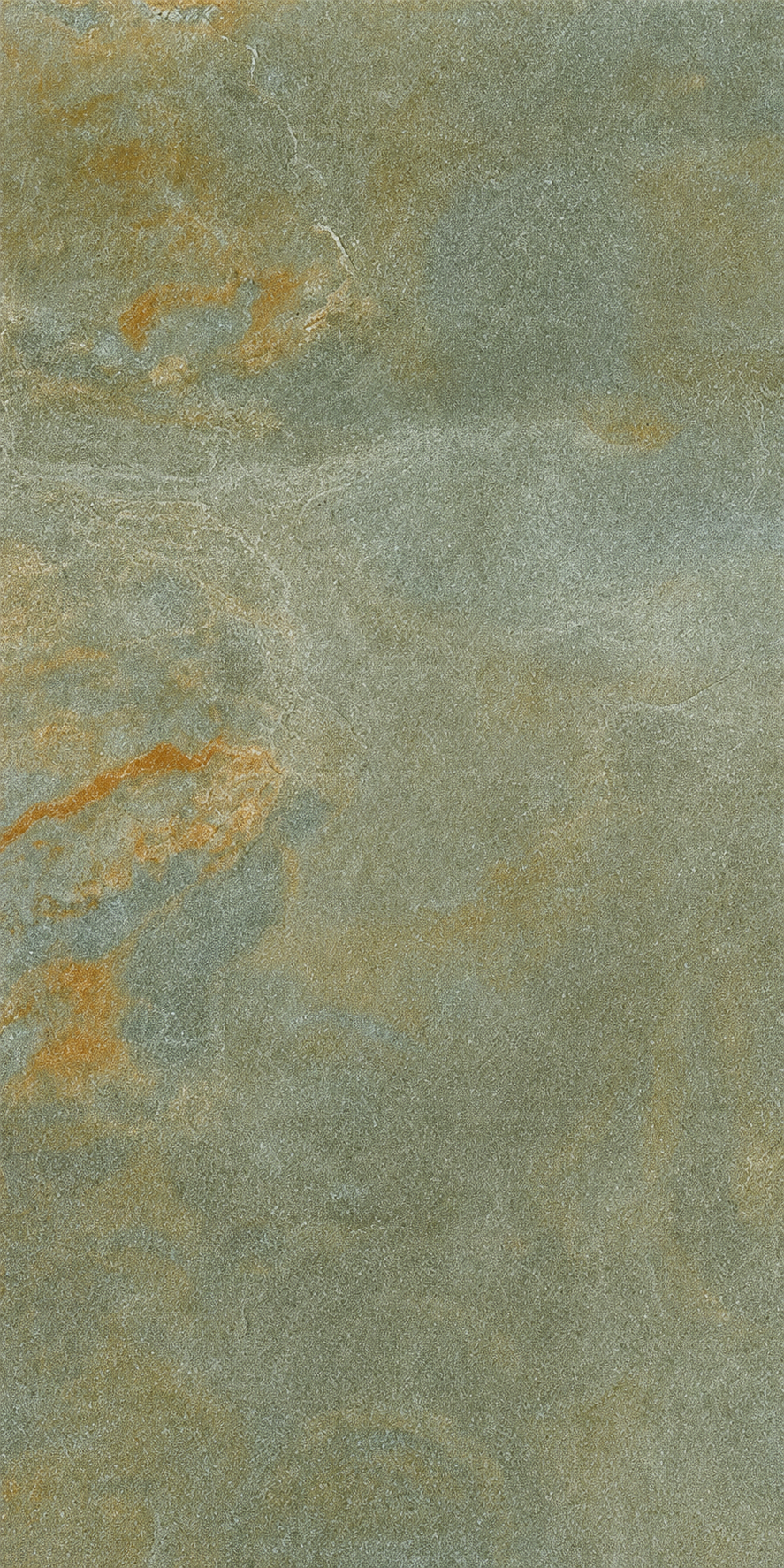 Dark grey and olive multicolour slate effect porcelain tile showing realistic riven stone texture and tonal movement