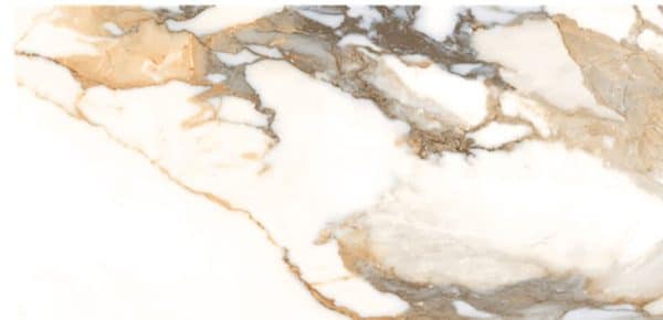 Crash Beige 300x600mm polished porcelain marble effect tile with elegant champagne gold, warm beige and soft grey veining across a white background, featuring a luxurious high-gloss finish.