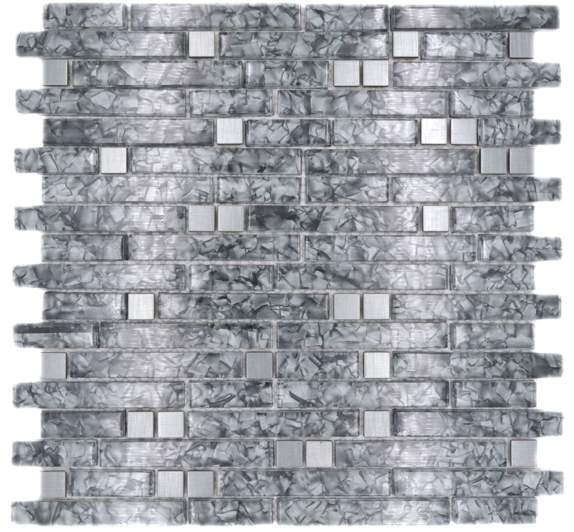 silver wall mosaic tiles