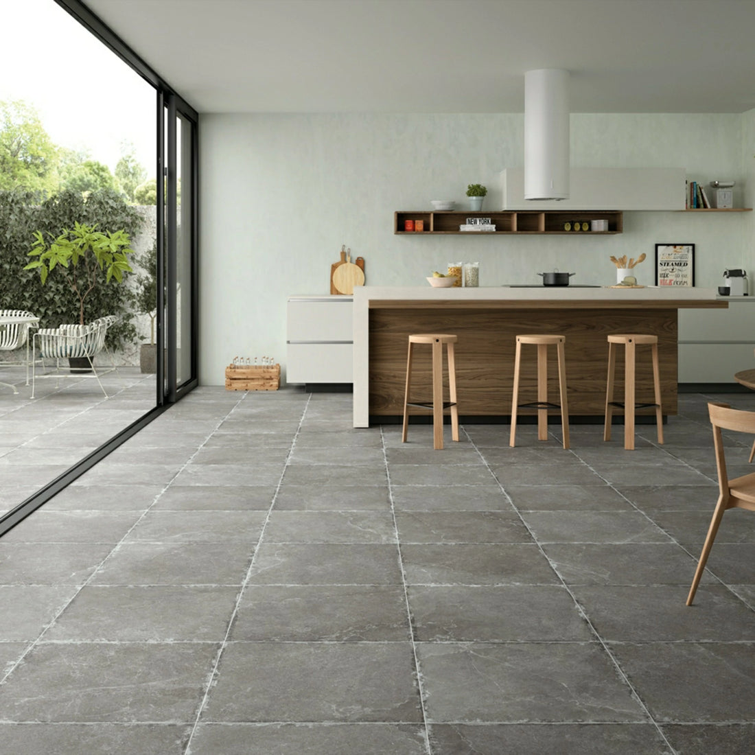 Slate Grey Stone Effect Tiles