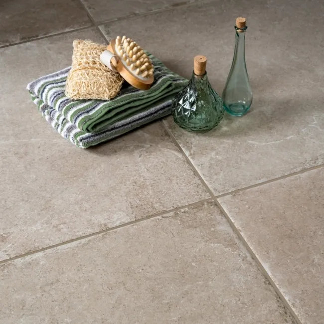 Anti slip beige floor tiles 