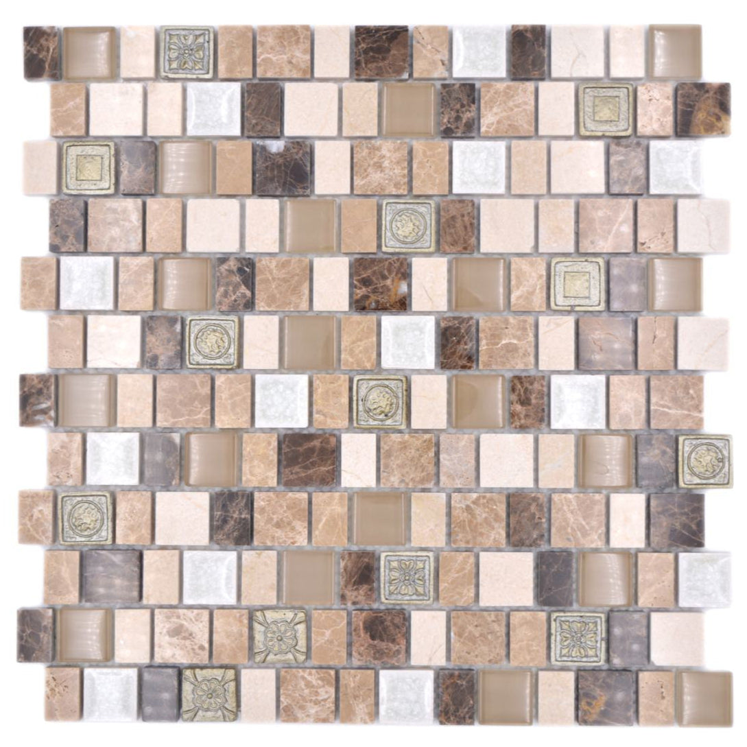 Etruscan Coast Cracked Stone Mosaic - Luxury Tiles UK