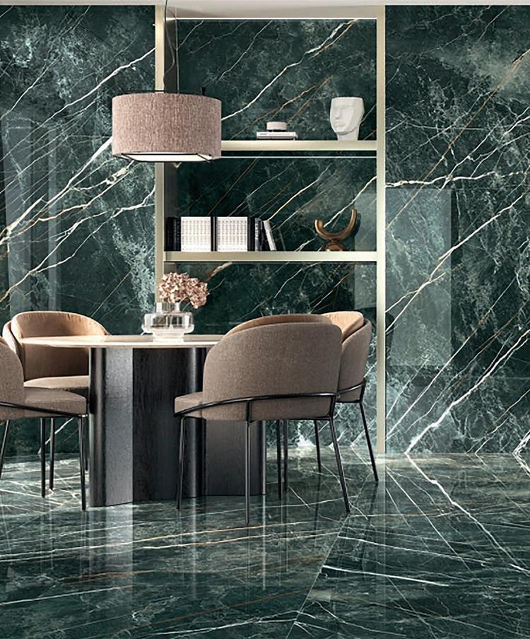 green polished XL tiles 