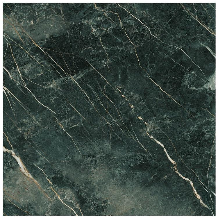 Gold veined green porcelain tiles 