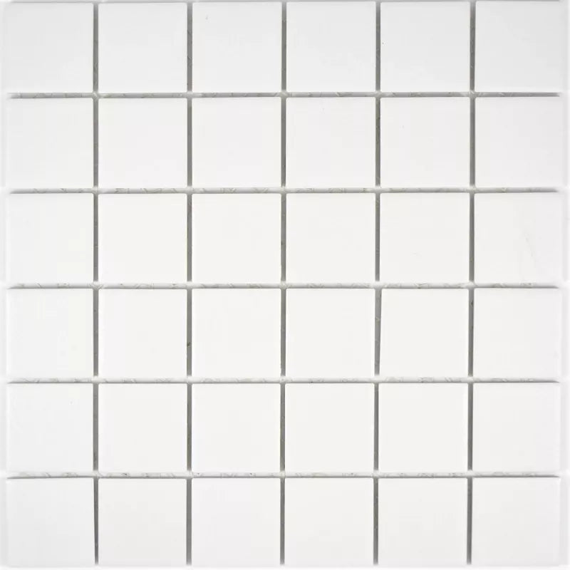 White matt mosaic 