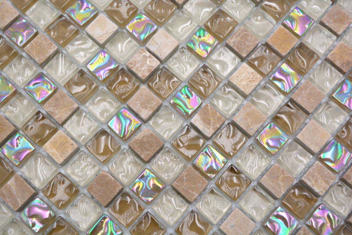 Pearl glass marble mosaic 