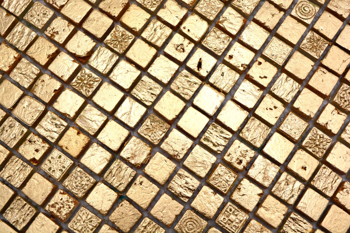 Gold Natural Stone Mosaic for Walls By Luxury Tiles 