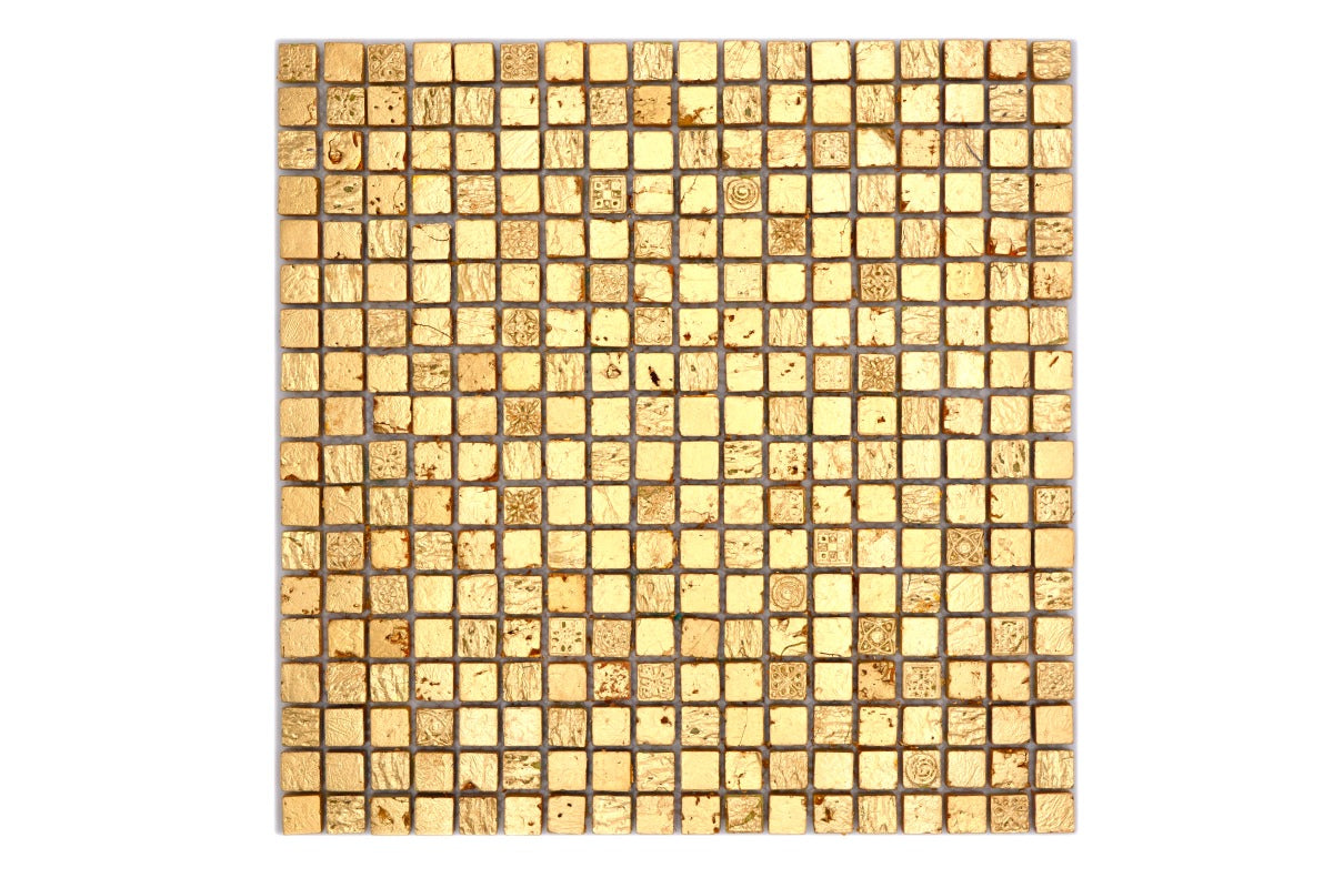 Gold Stone and Resin Mosaic By Luxury Tiles 