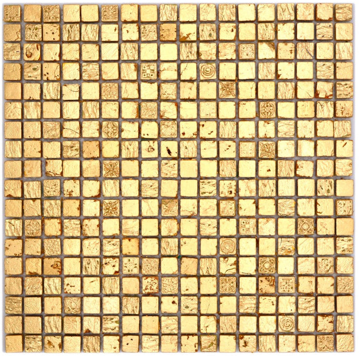 dune ceramic gold mosaic tile 