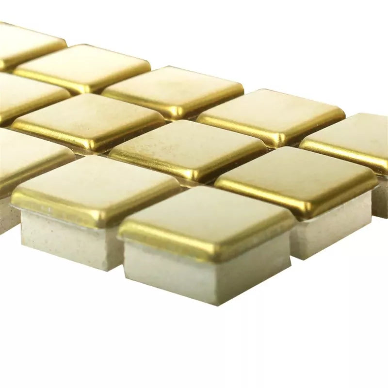 gold border mosaic tiles - Luxury Tiles UK