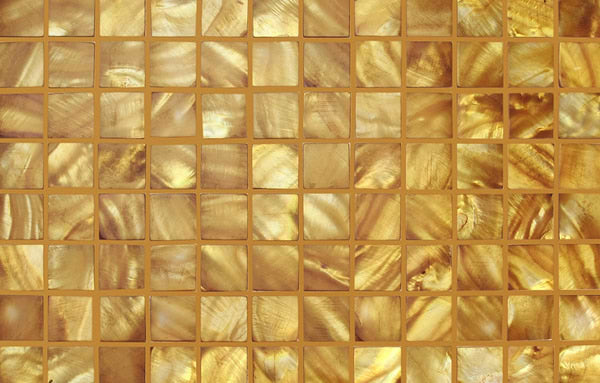 Emerald Gold 25mm Square Mosaic 4