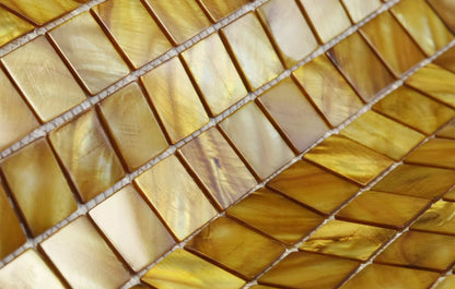 Emerald Gold 25mm Square Mosaic 8