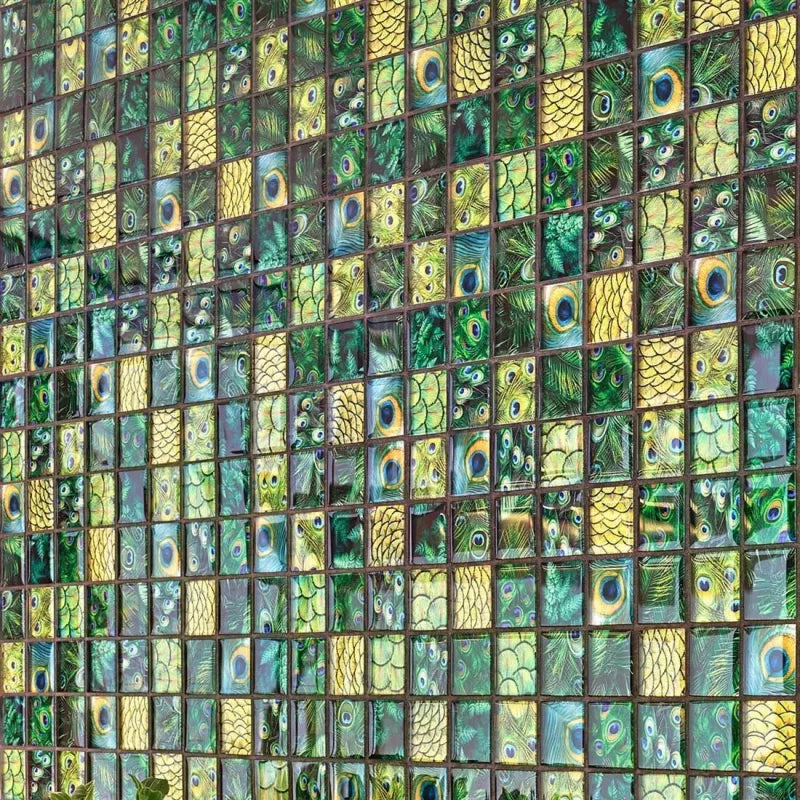 green glass mosaic