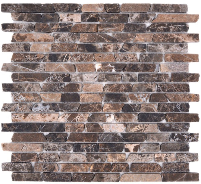 Emperador Black Marble Mosaic Tile