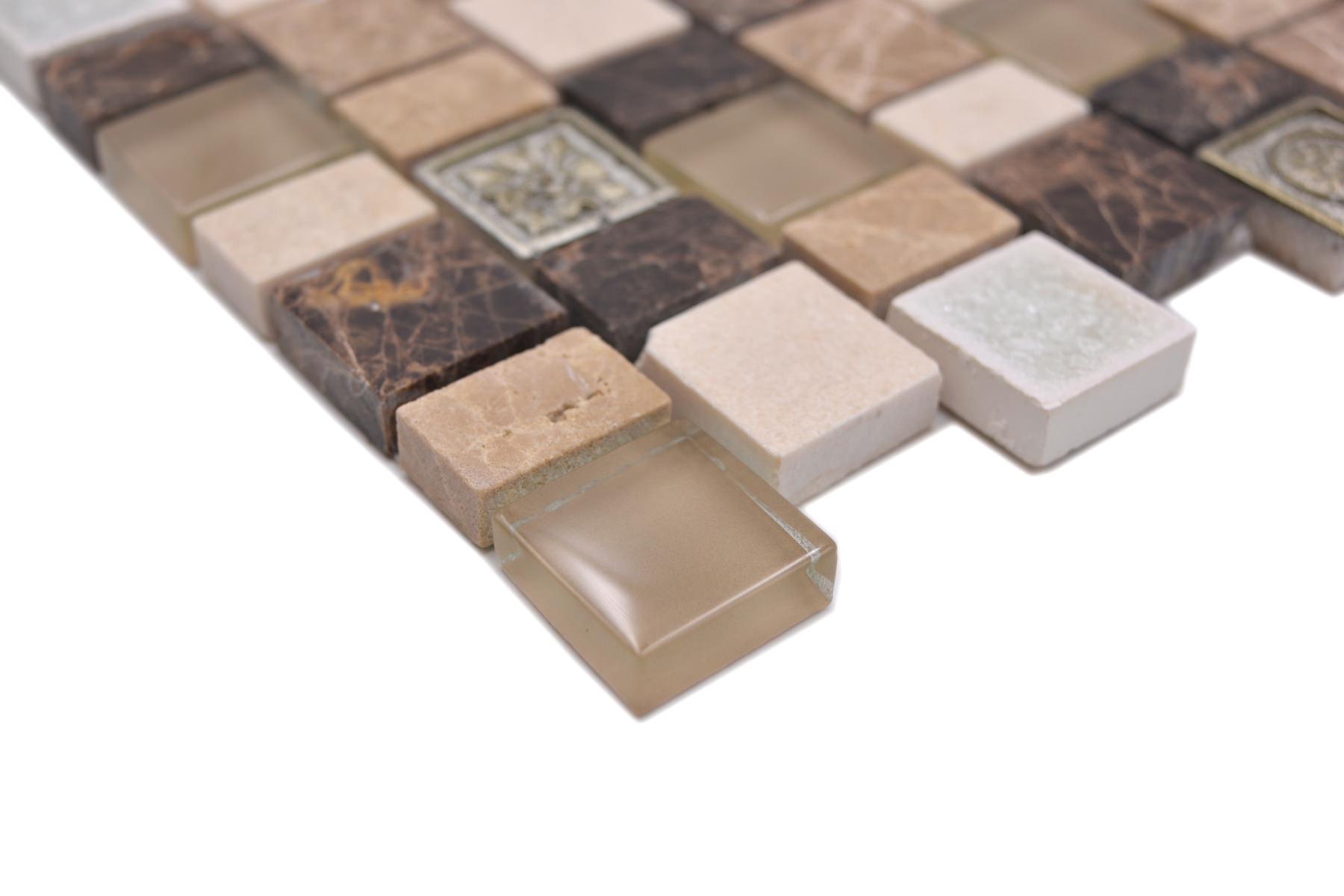 beige marble mosaic 