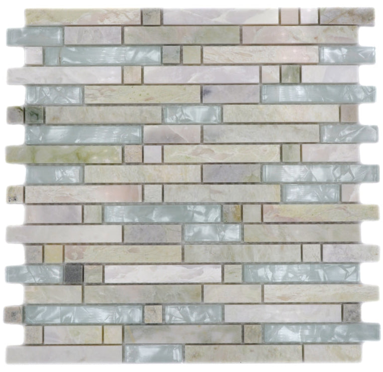 Fantasy White Pearl Mix Mosaic Tile