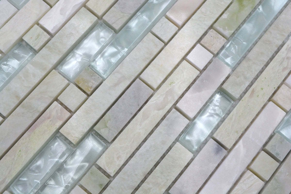 White Mix Mosaic Tile