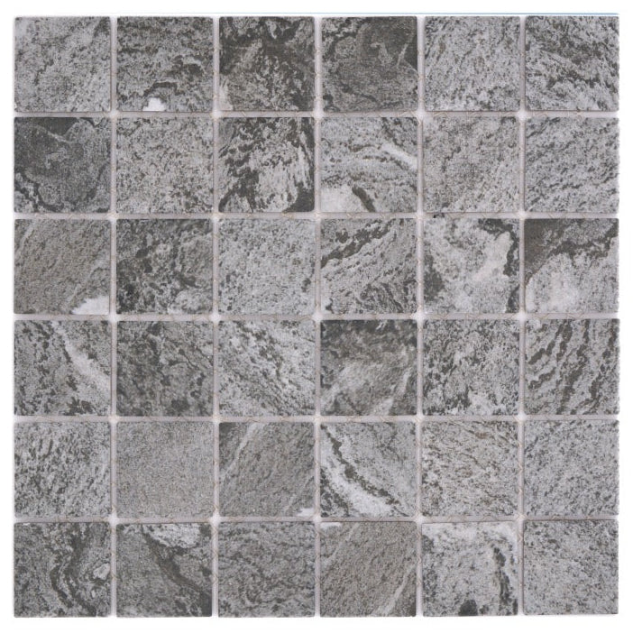 grey marbled mosaic tile