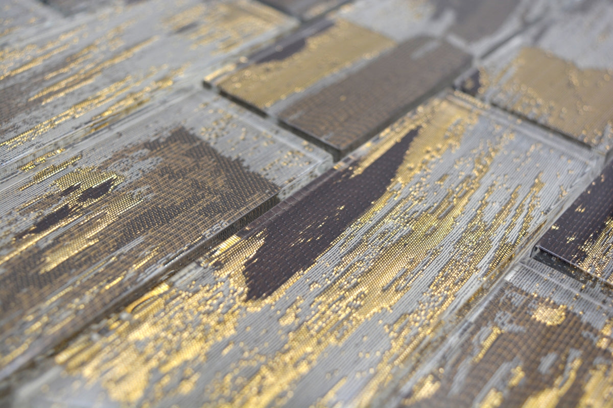 Frontier Gold Mosaic Tile 300x300mm