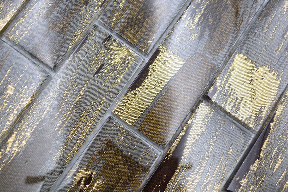 gold glass wall tile