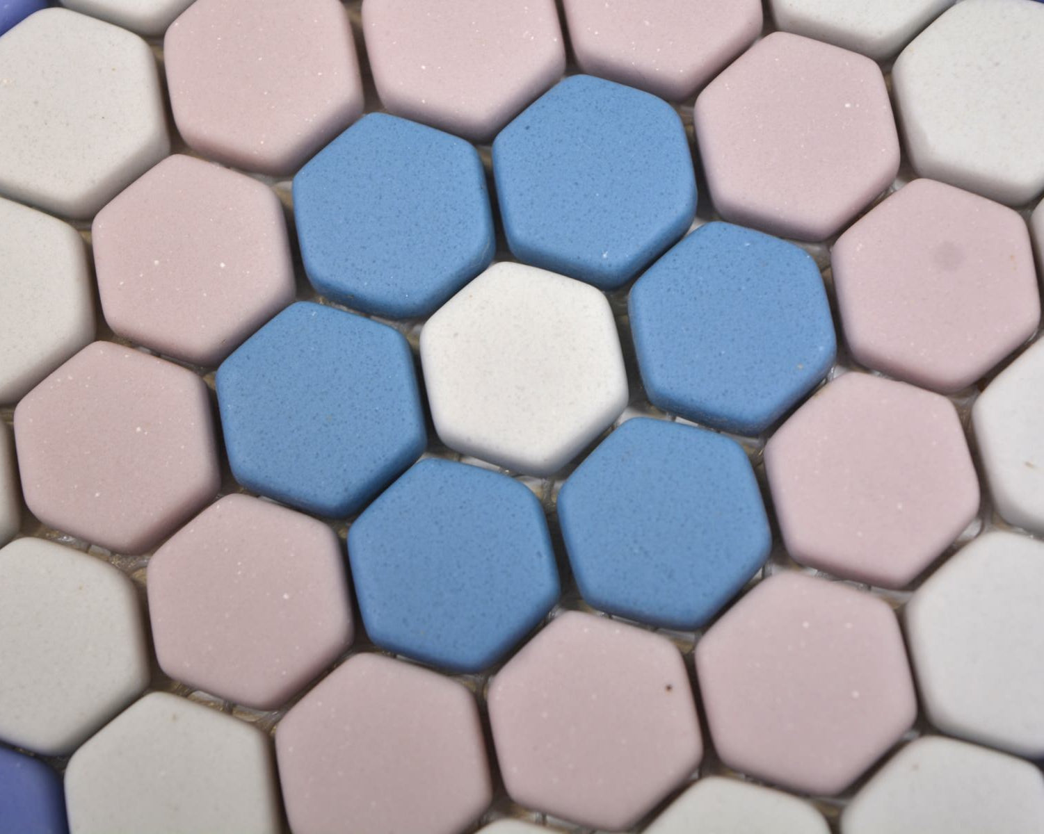 mix colour hexagon mosaic tile