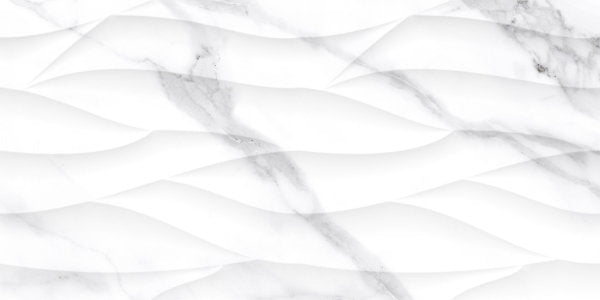 Ceramic decor wave tiles marble effect