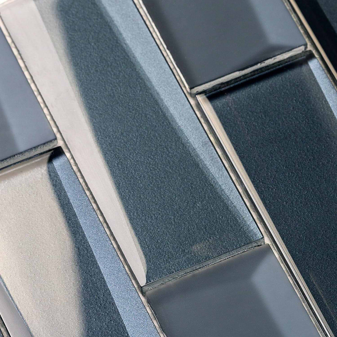 blue glass metro mosaic 