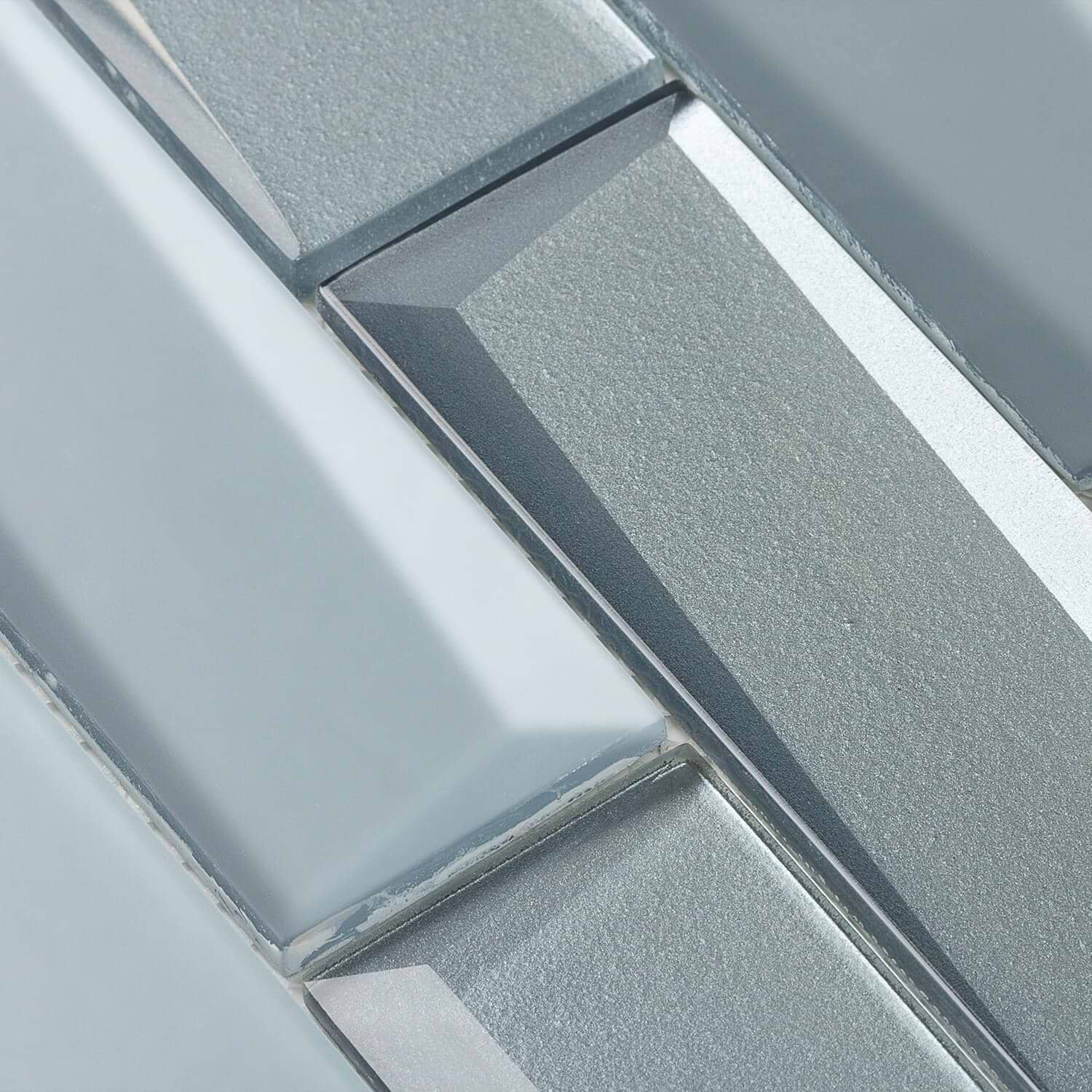 3D White mosaic tile