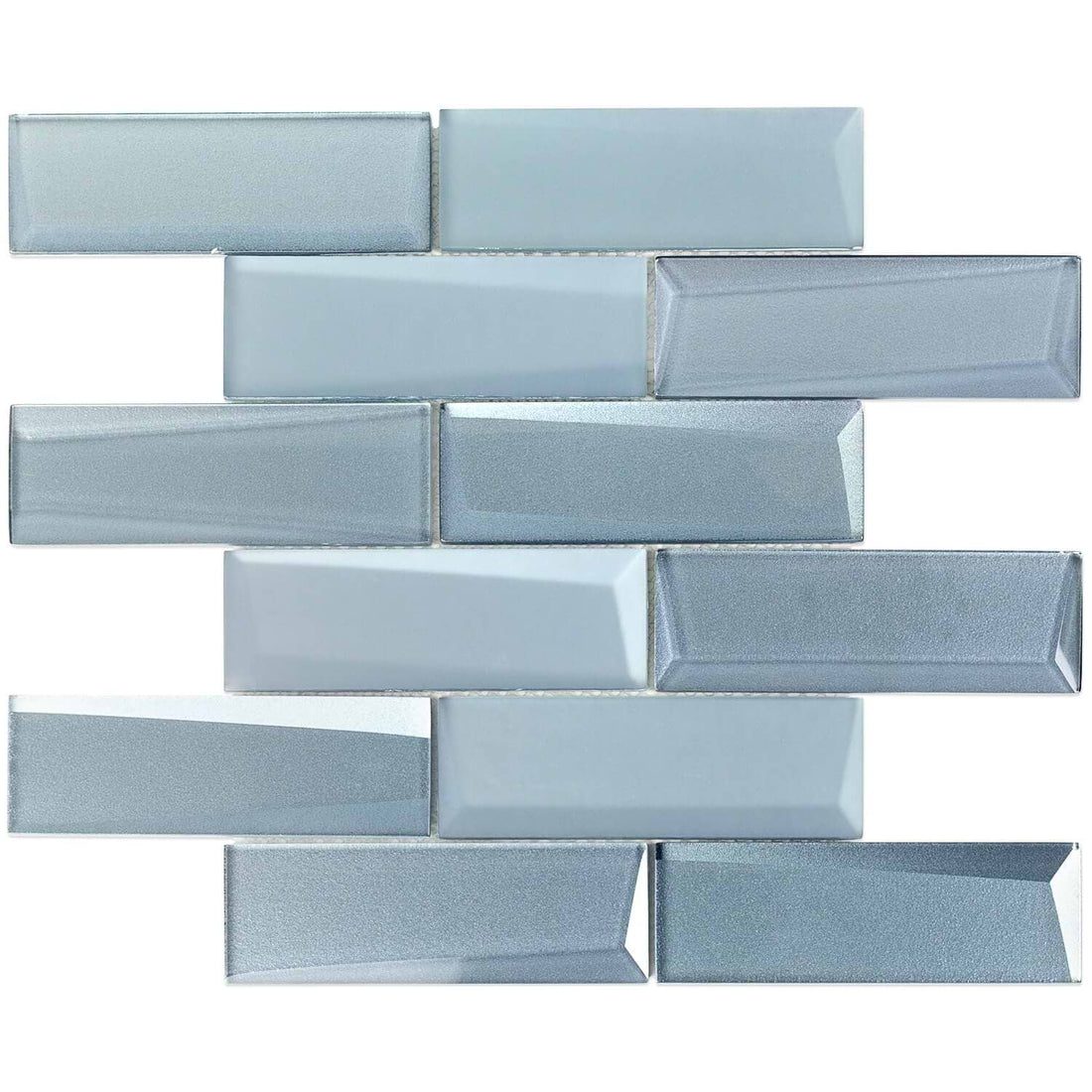 white glass mosaic tile