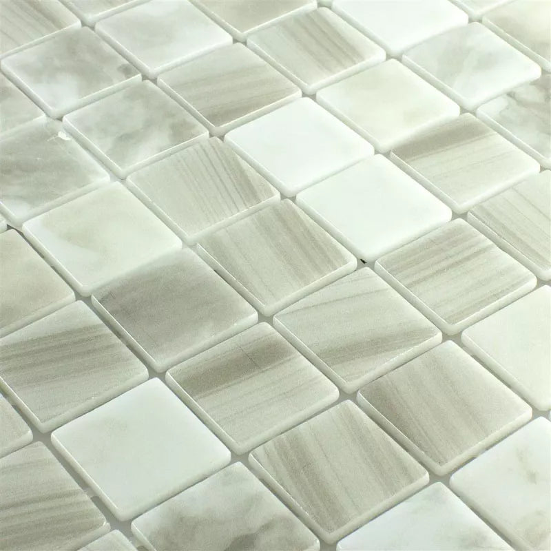 pearl beige shell glass mosaic 