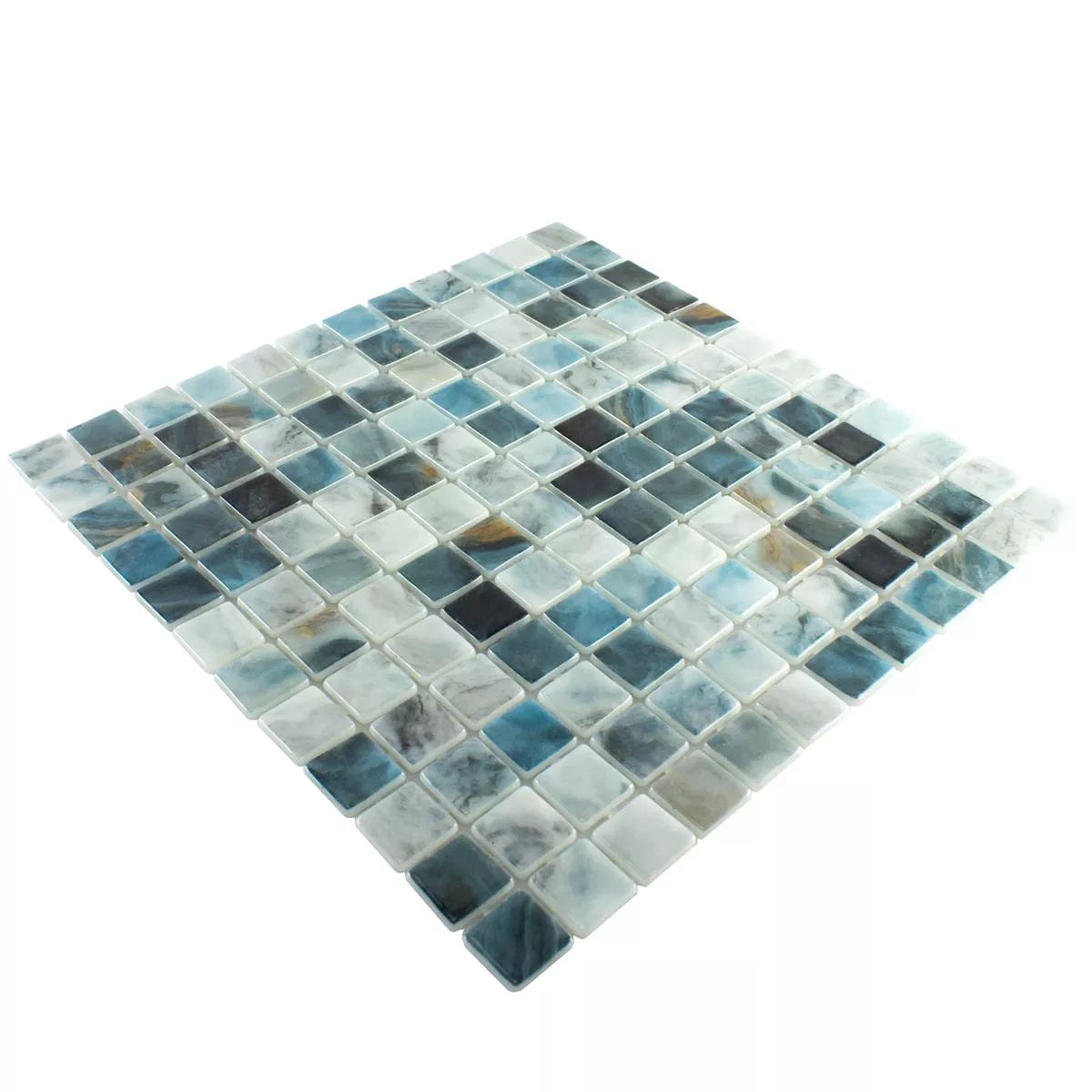 Mixed glass swimming pool tile 