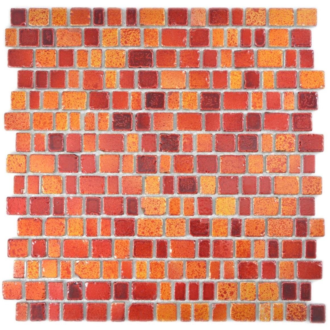 Red vintage mosaic tile