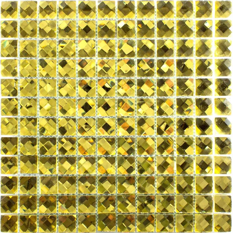 gold glass pool mosaic 