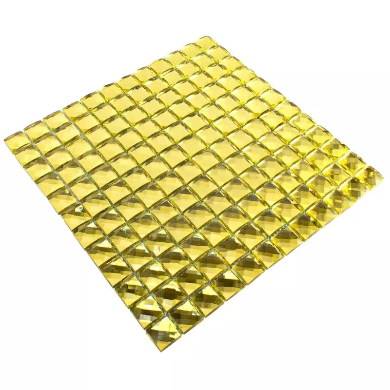 diamond gold glass mosaic 