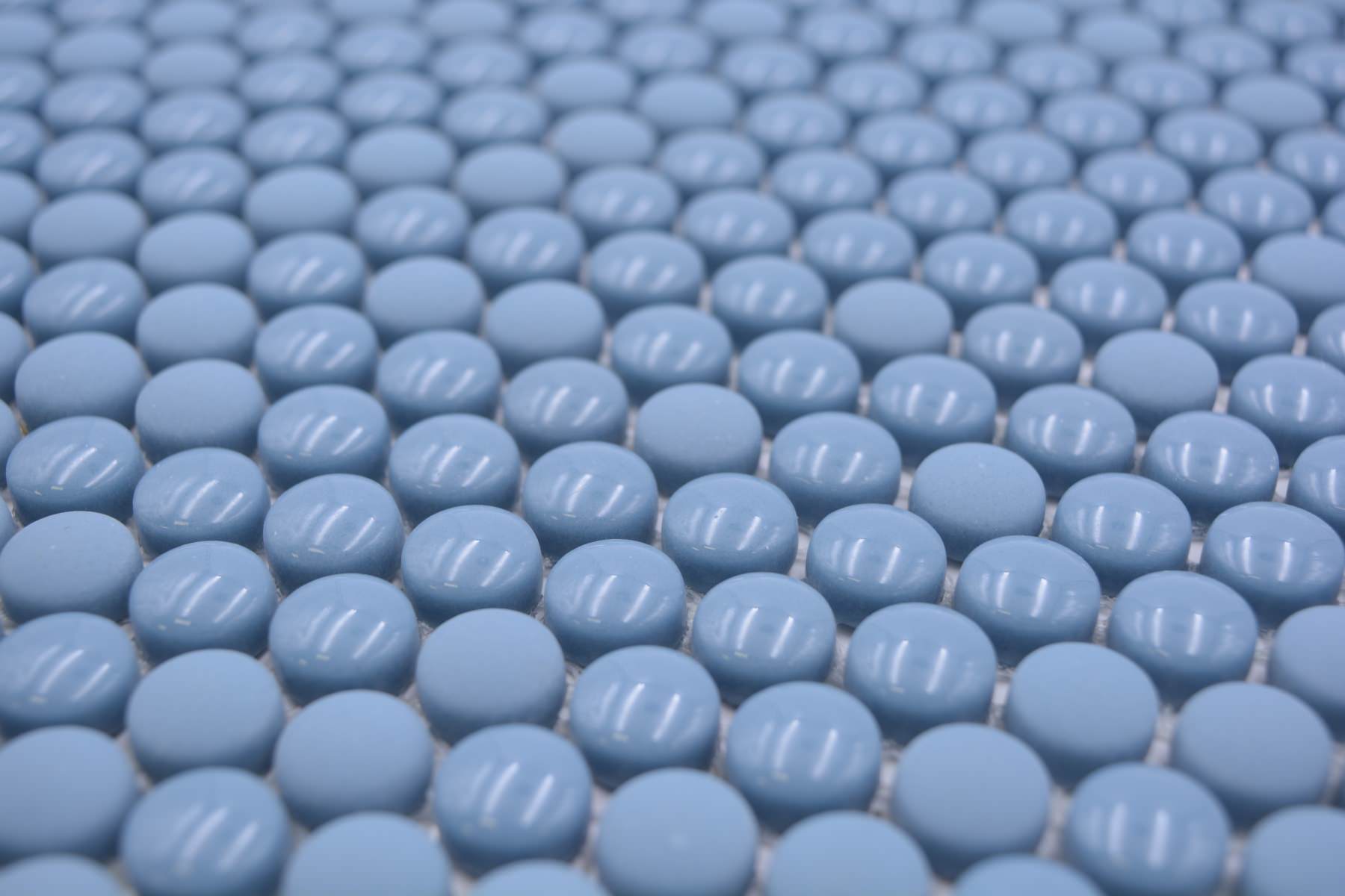 baby blue penny mosaic tiles from luxury tiles uk 