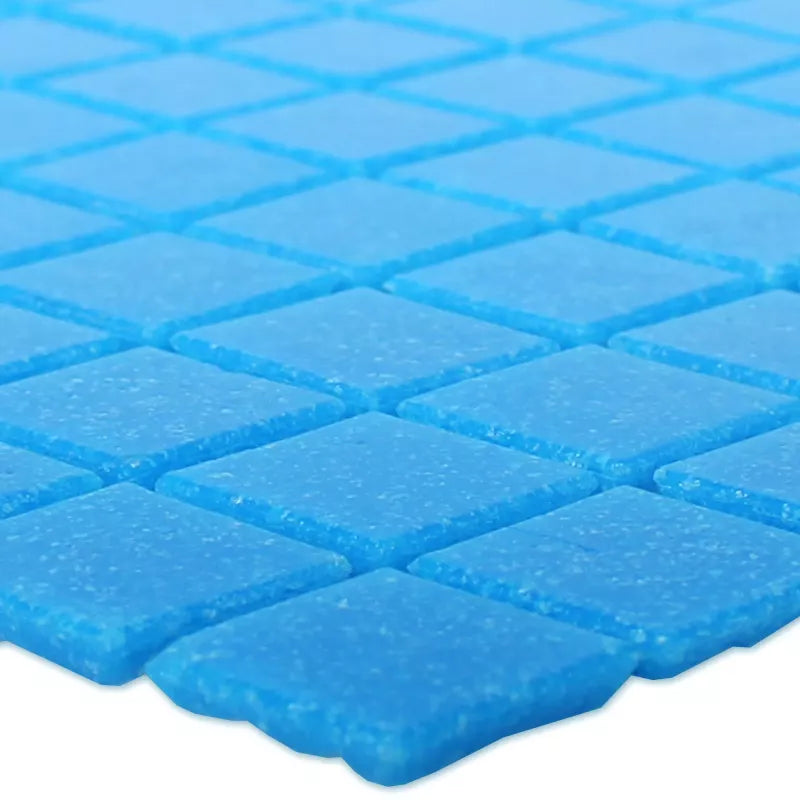 blue glass mosaic tile