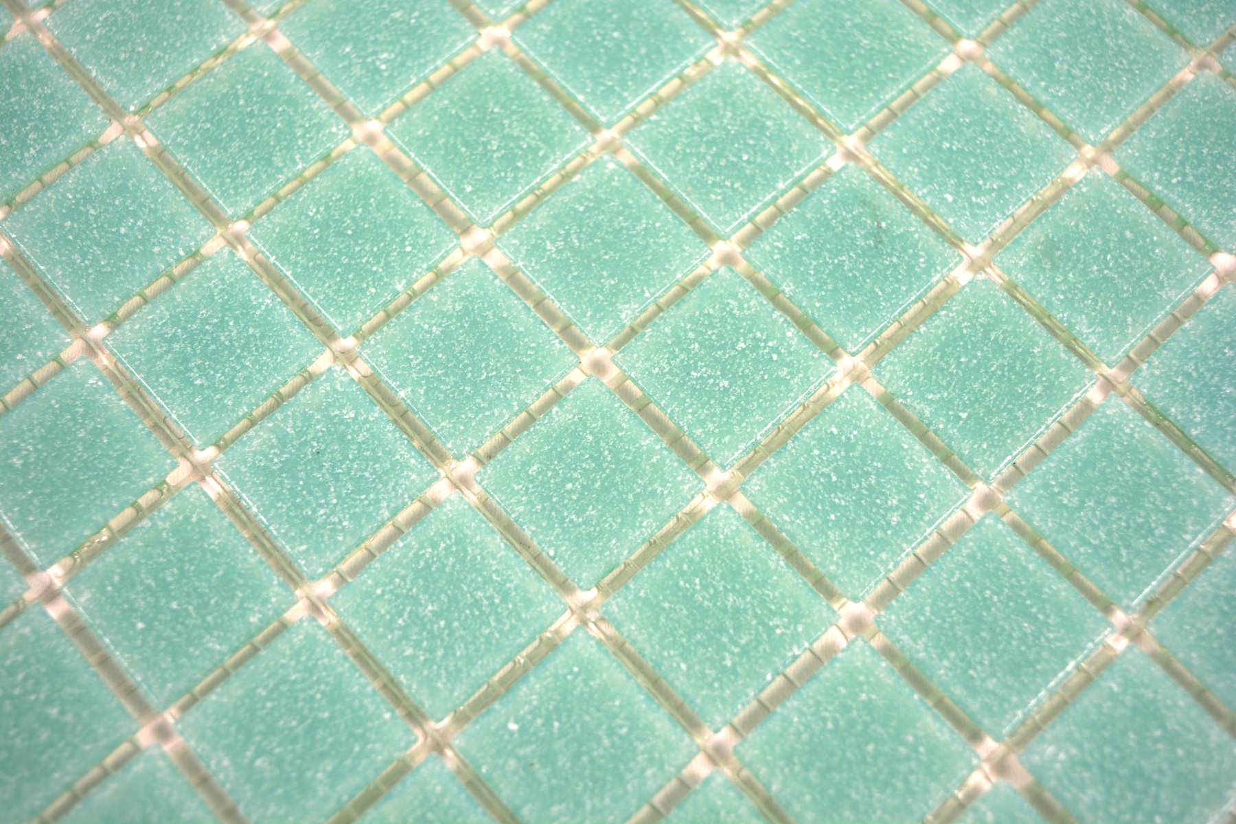 green mosaic tile